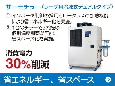 サーモチラー 消費電力 30％削減