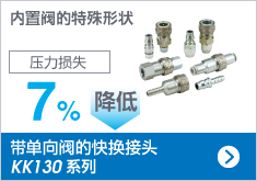 带单向阀的快换接头 KK130 系列